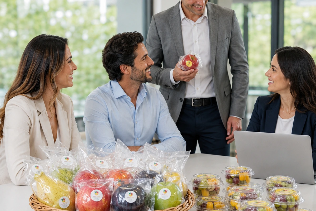 Composição personalizada de frutas para empresa