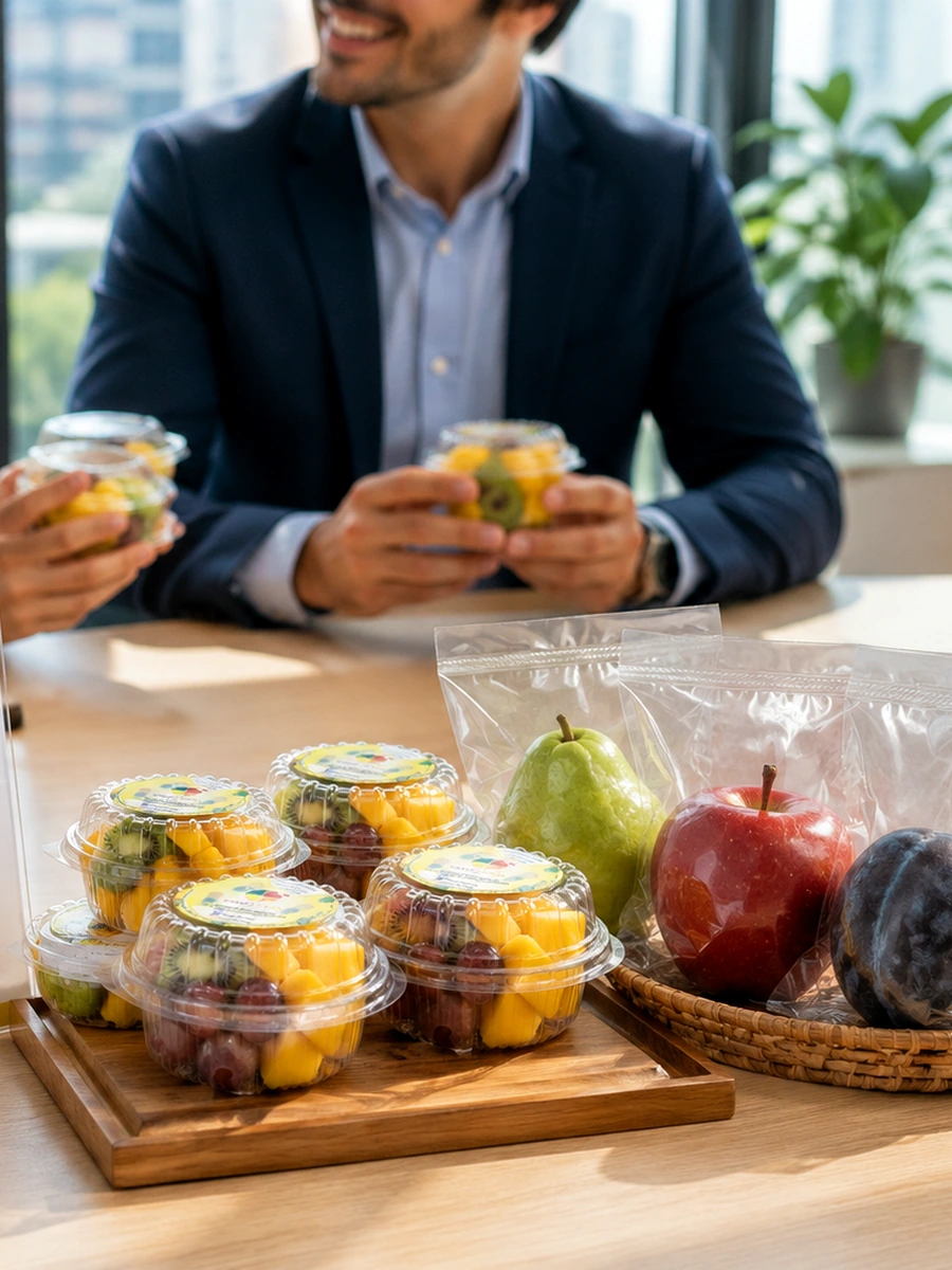 Degustação corporativa com frutas Maui