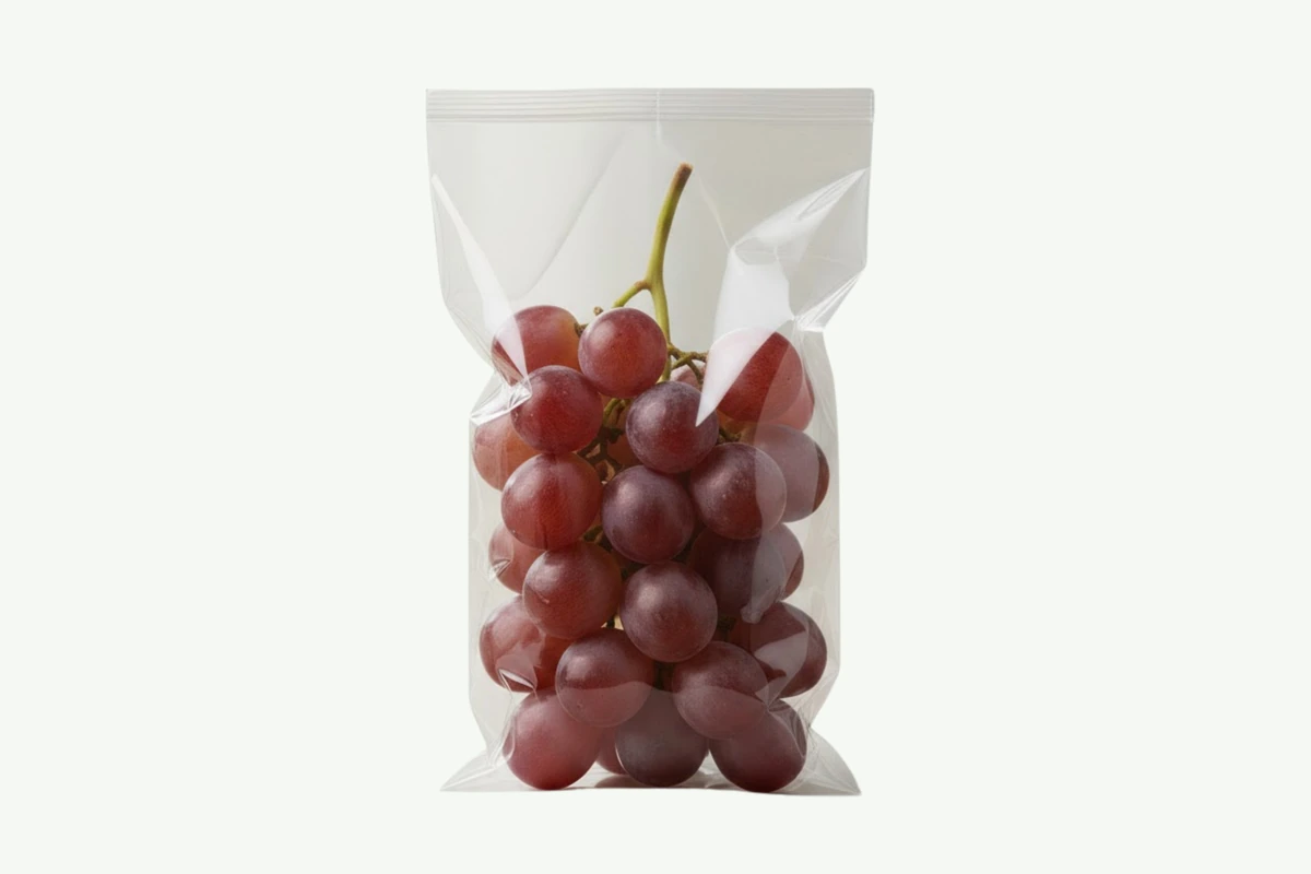 Uvas porcionadas e embaladas para empresas