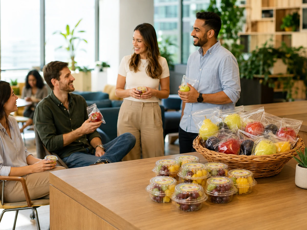 Pessoas conectadas em um ambiente corporativo saudável