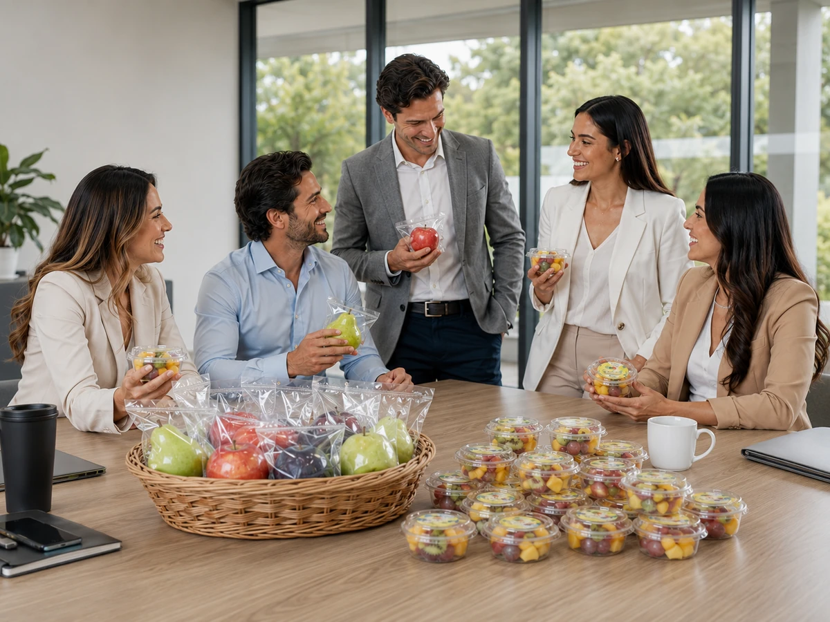 Colaboradores em um momento de pausa saudável